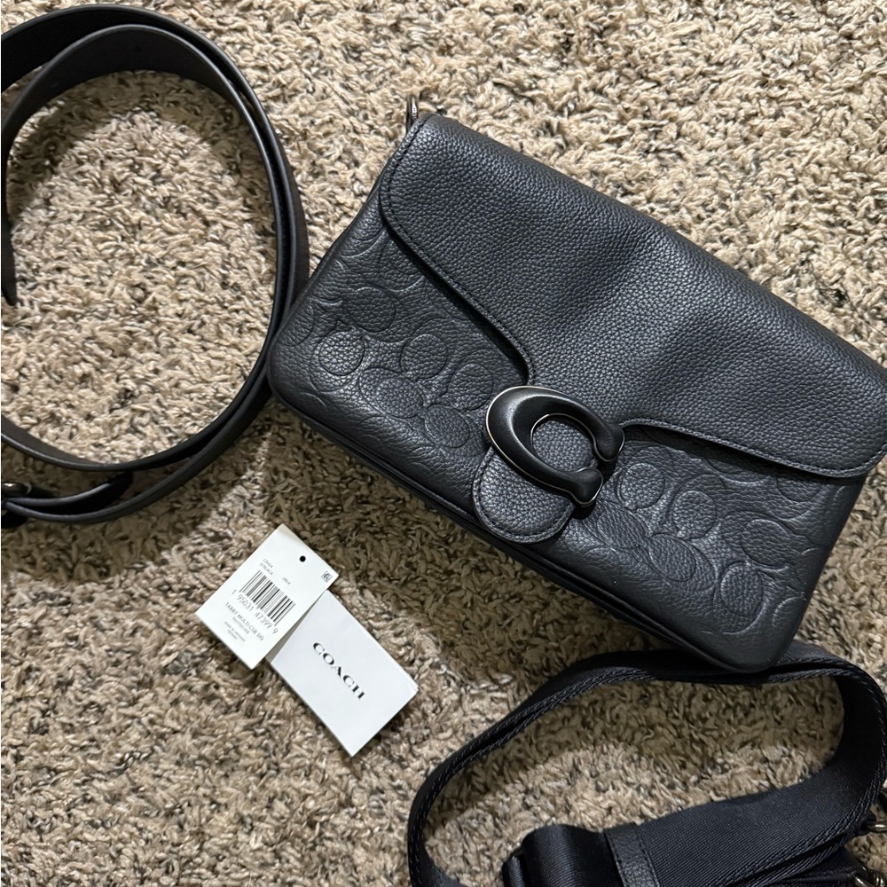 Coach Black Leather Soft Tabby Women's Bag/Belt Bag